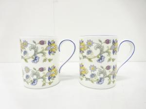 MINTON　ミントン　ハドンホール　ブルー　マグ　ペア　洋食器